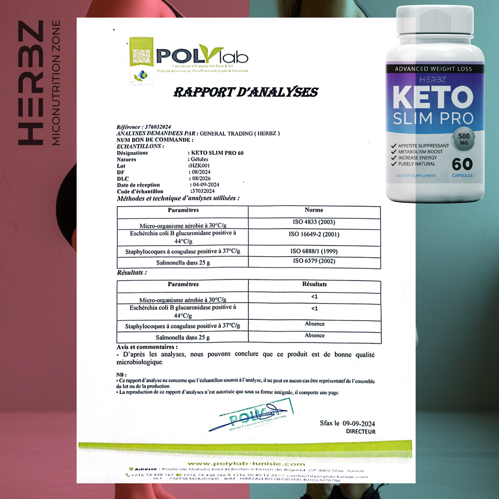 Keto Slim Pro Perte de poids (60 capsules)
