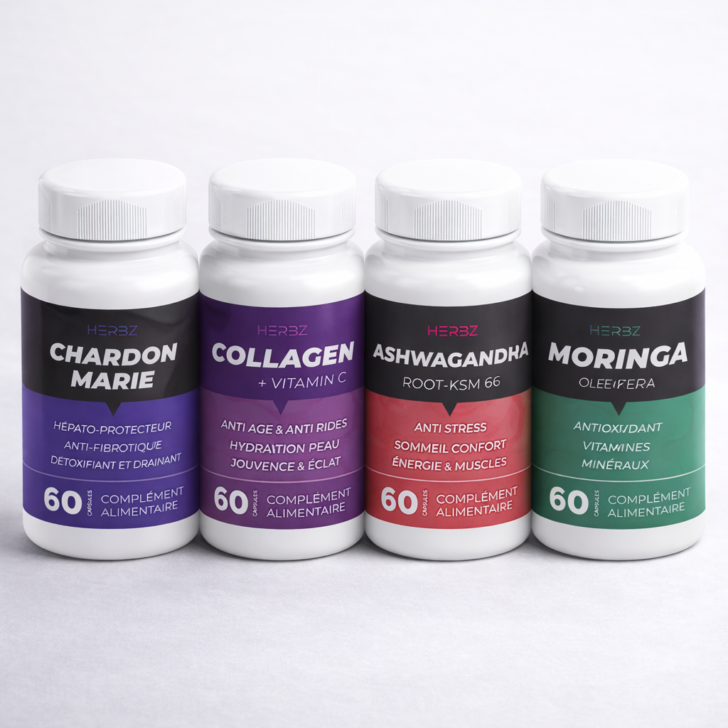 Energy & Vitality Power Pack – Moringa, Ashwagandha, Milk Thistle & Collagen