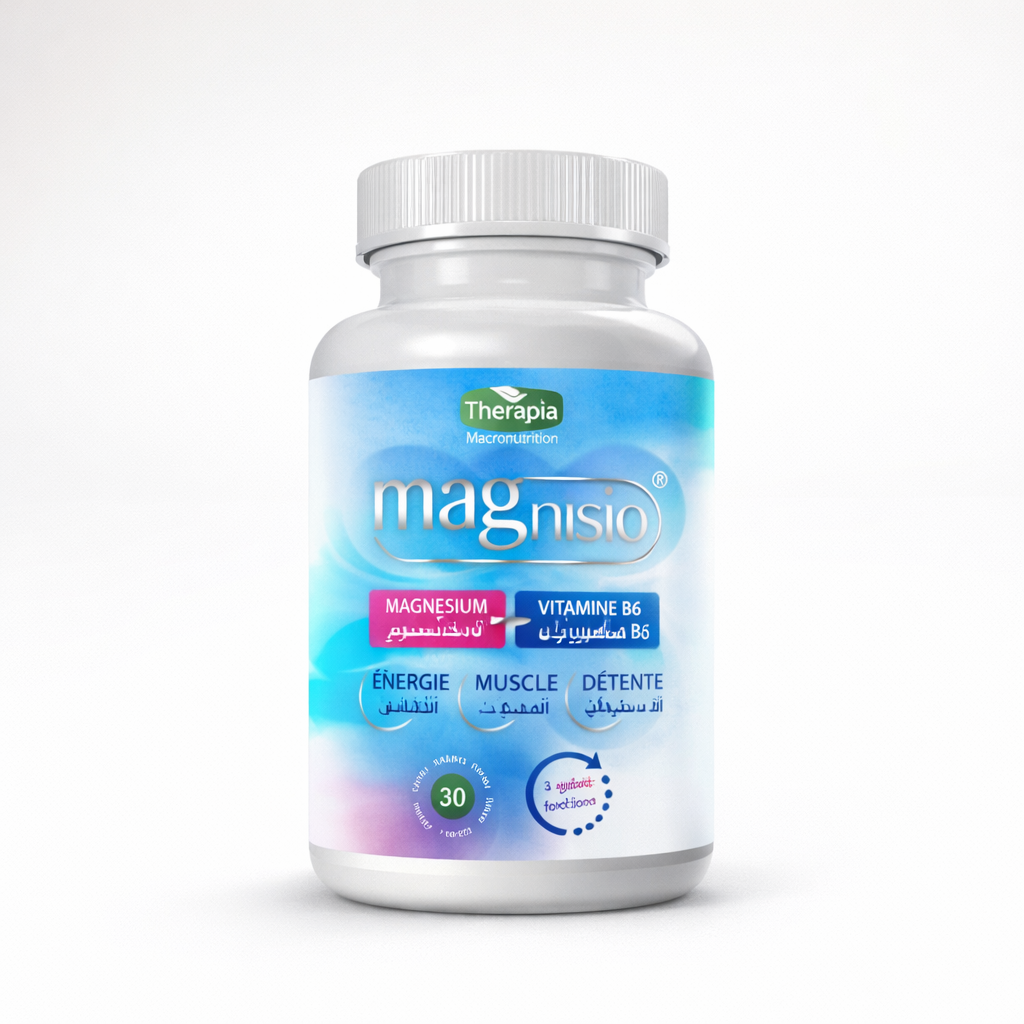 Magnisio Magnesium + Vitamin B6 Supplement – Energy, Muscle Support & Relaxation – 30 Capsules