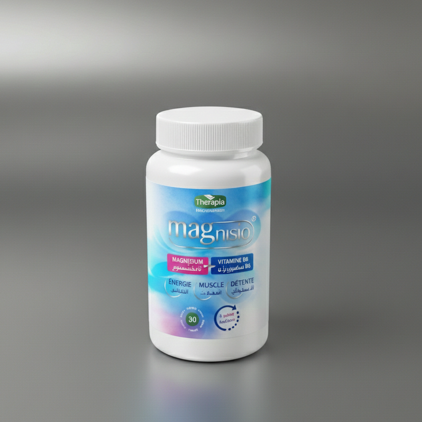 Magnisio Magnesium + Vitamin B6 Supplement – Energy, Muscle Support & Relaxation – 30 Capsules