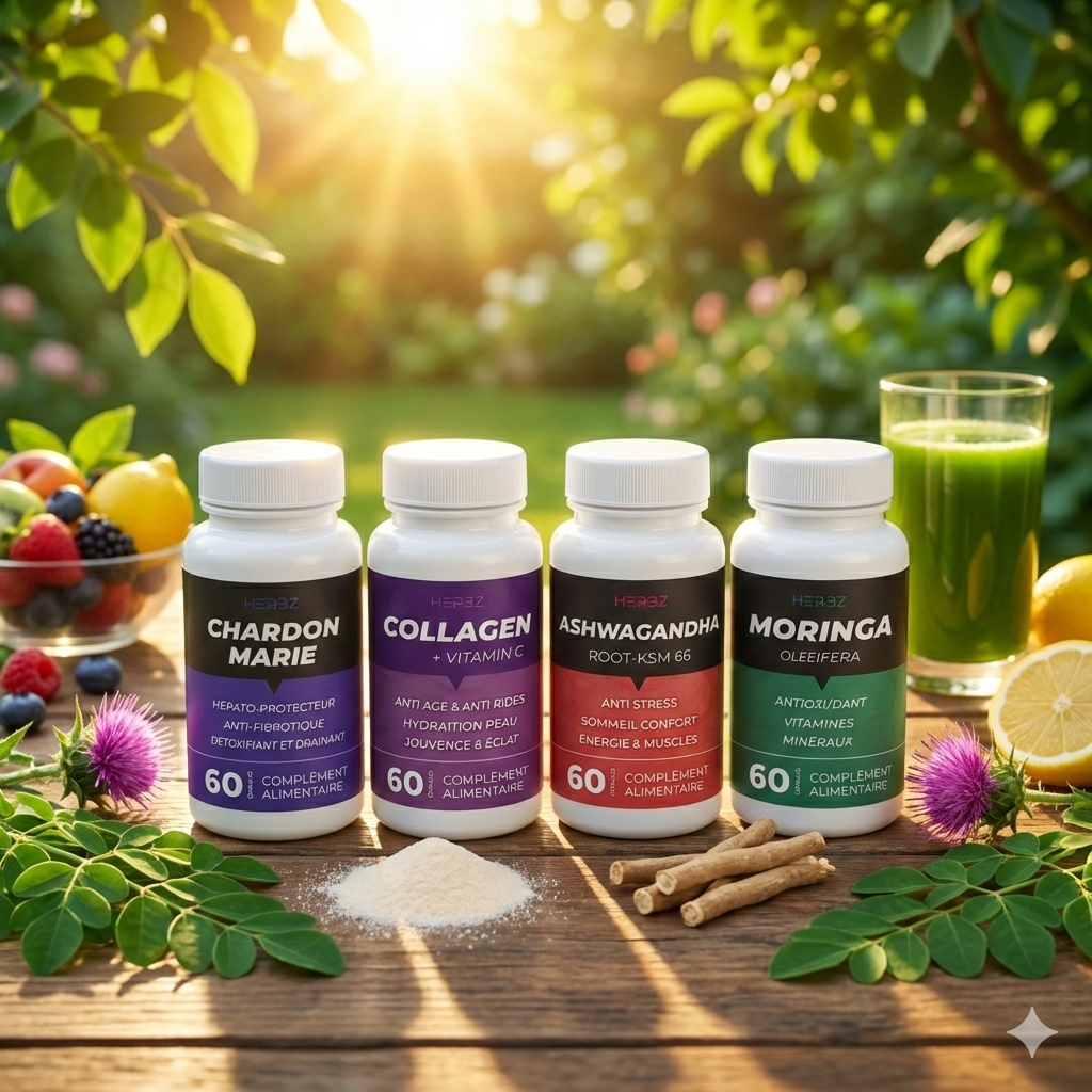 Energy & Vitality Power Pack – Moringa, Ashwagandha, Milk Thistle & Collagen